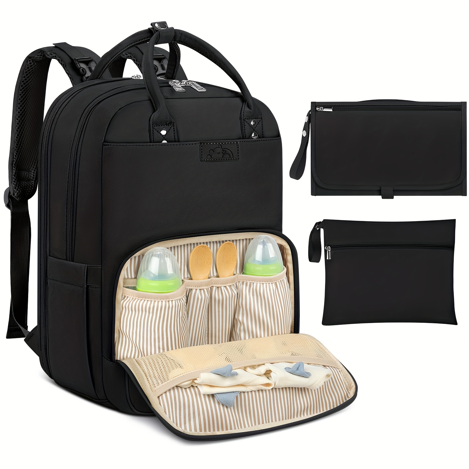 Backpack Diaper Bag - NEWHEY تغيير حقيبة الظهر مع المحمولة