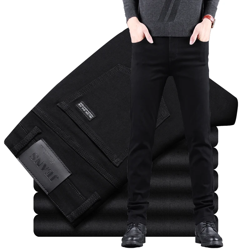 Levis Jeans 501 - ربيع الخريف جديد الرجال النقي الأسود