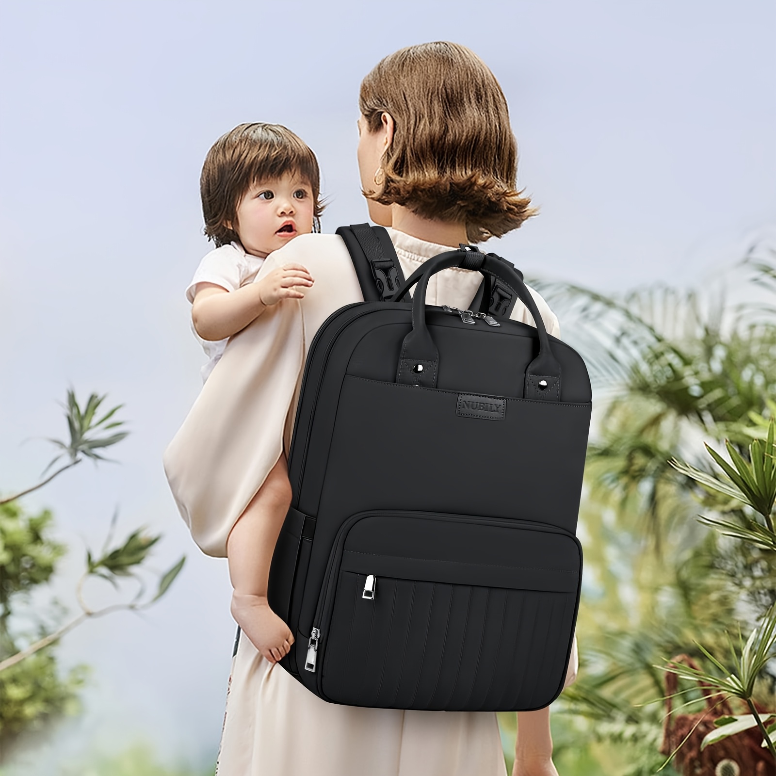 NEWHEY تغيير حقيبة الظهر مع ال - مراجعة Backpack Diaper Bag وسعره